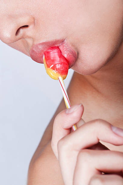 istock Woman licking 124666960