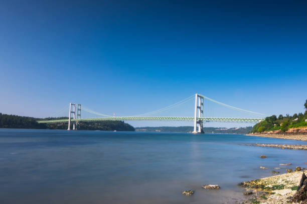 istock A Lone Bridge Spanning Over The Water 1246669623