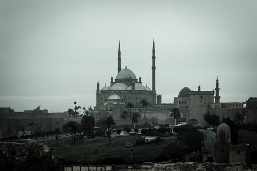 A general shot showing the historical Mohamed Aly Mosque