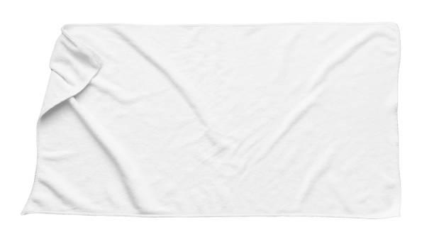 istock White beach towel isolated white background 1246689128