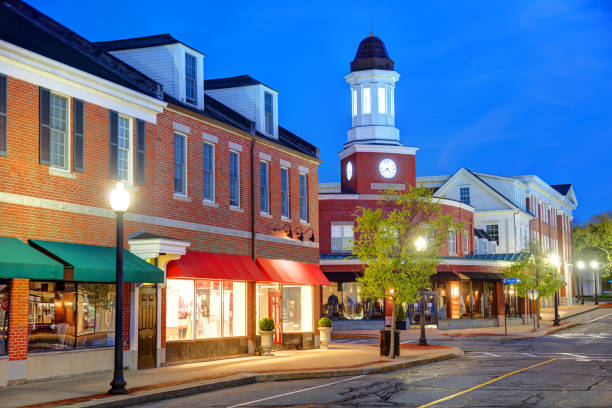 mashpee commons en cape cod - commons fotografías e imágenes de stock