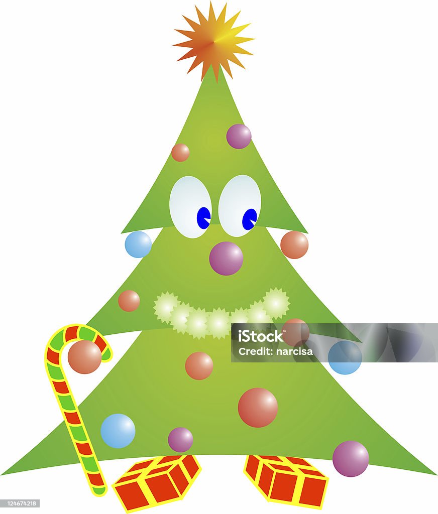 ハッピークリスマスツリー - お祝いのロイヤリティフリーストックフォト