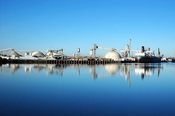 Seaport Ship Reflection  stockton california stock pictures, royalty-free photos & images