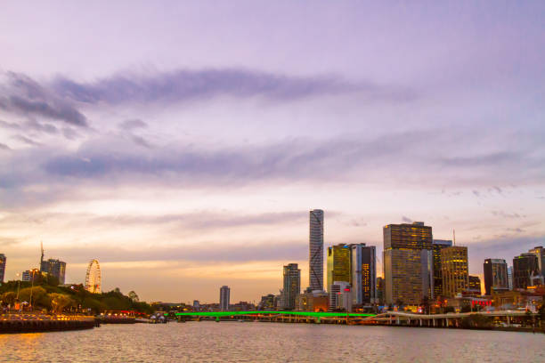 istock Brisbane Skyline Panorama with a beautiful sunset, Queensland, Australia 1246774732