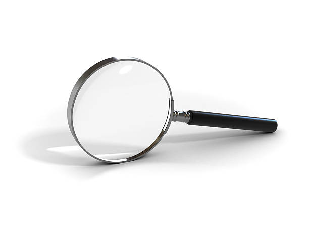 magnifying glass stock photo