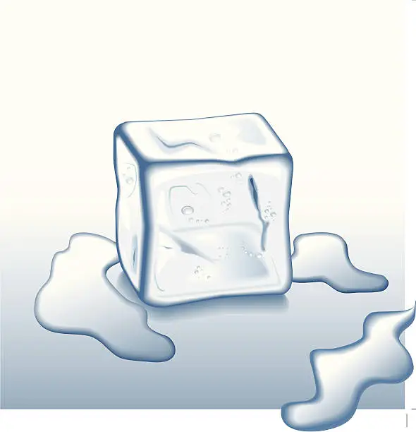 Vector illustration of Ice cube