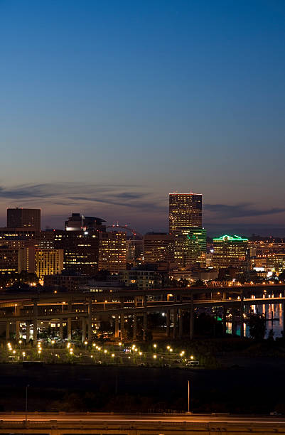 istock West Side Portland Oregon at Night 124680308