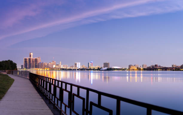 istock Detroit, Michigan - Skyline at Dawn 1246845180