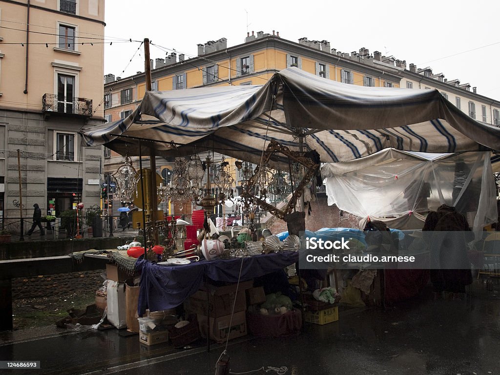 Mercato di strada-Milano - Foto stock royalty-free di Affari