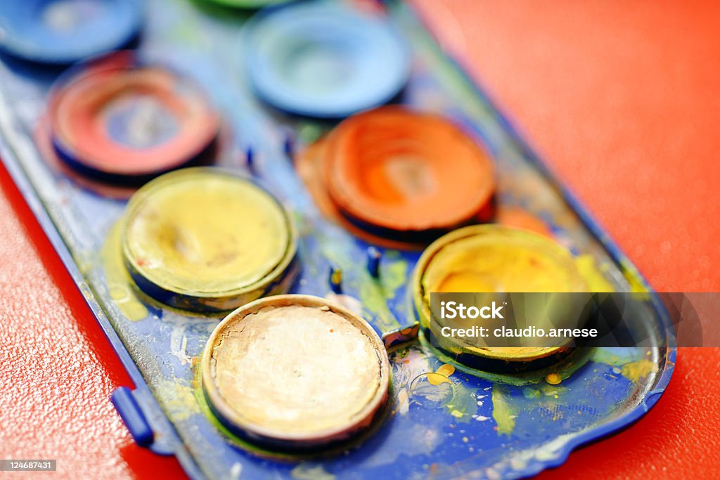Tempera Painting. Color Image  Art Stock Photo