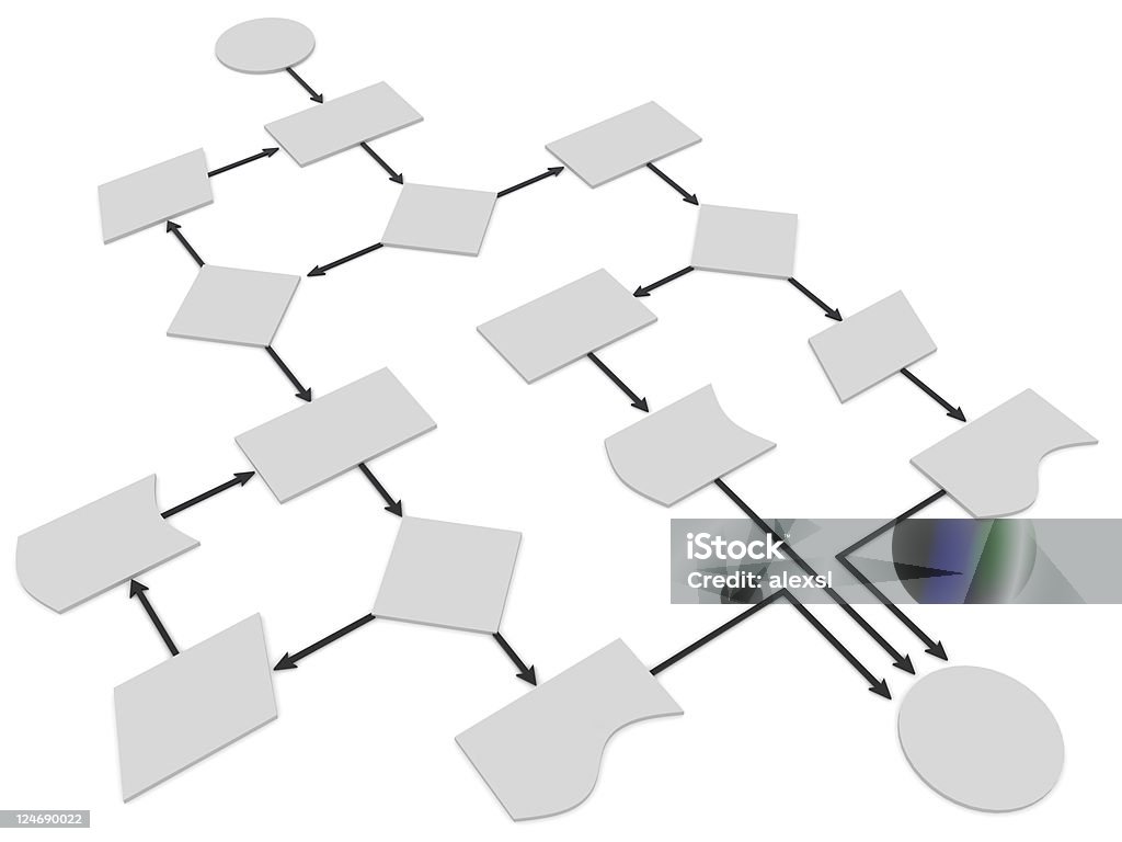 Diagramma di flusso - Foto stock royalty-free di Diagramma di flusso