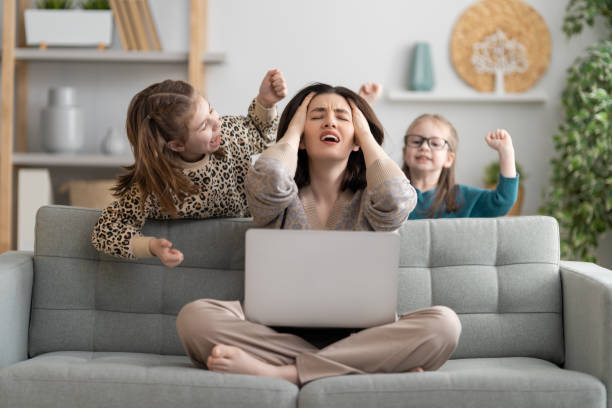 istock woman working on a laptop at home. 1246902447