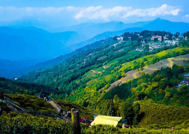 istock a valley is a low area between two hills or mountains 1246908114