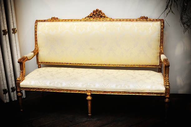 istock Antique Louis XIV Settee 124690986