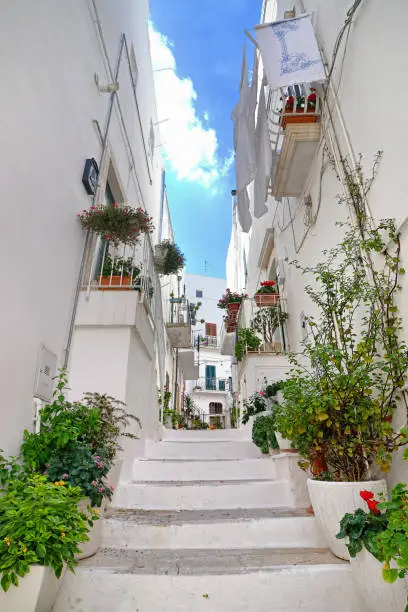 Typical architecture in Ostuni, Apulia, Italy