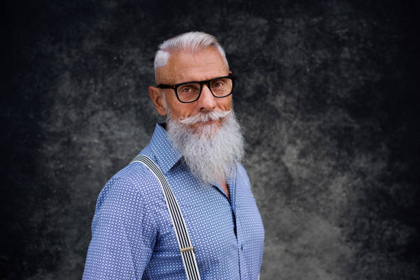 istock Senior hipster man portrait 1246927299