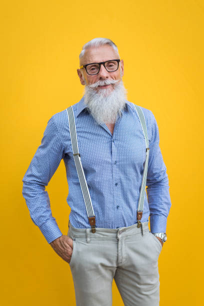 istock Senior hipster man portrait 1246933707