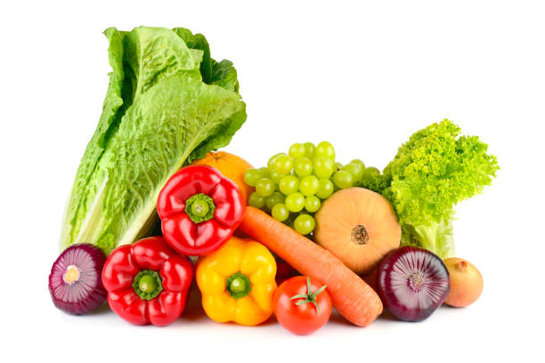 istock Composition of fresh vegetables and fruits 1246935788
