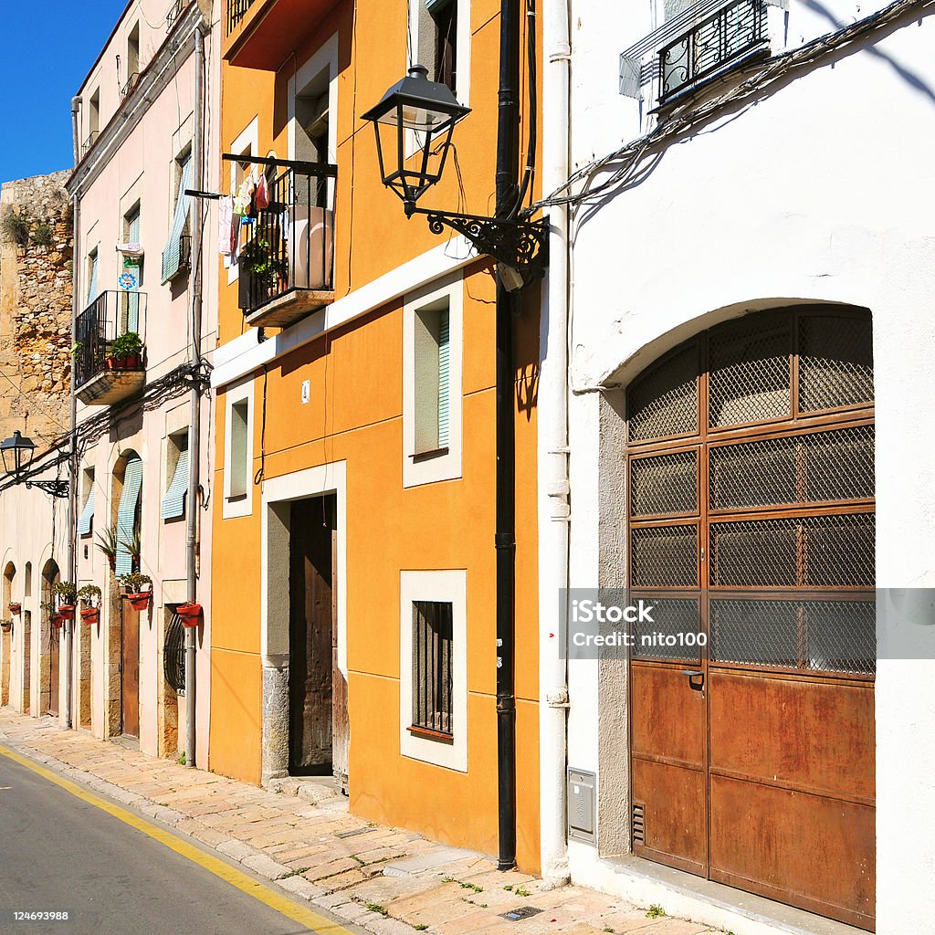 old town of Tarragona, Spain view of a picturesque street of old town of Tarragona, Spain Architecture Stock Photo