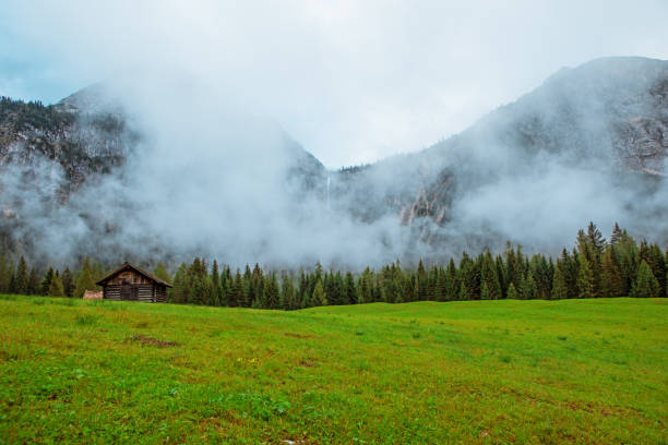 istock Beautiful Austrian countryside landscape view 1246944760