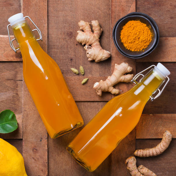 istock Turmeric ginger drink, immune booster, anti inflammatory beverage 1246944818
