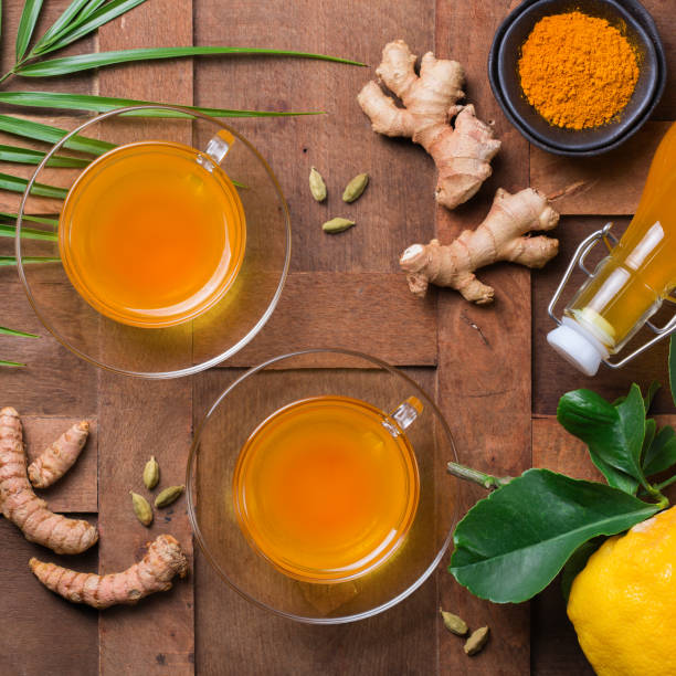 istock Turmeric ginger drink, immune booster, anti inflammatory beverage 1246944820
