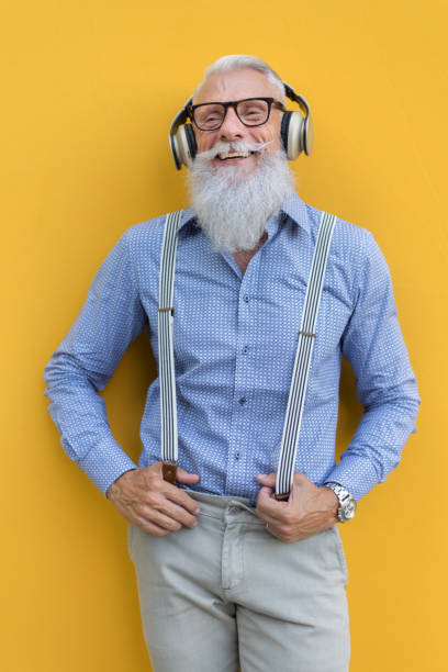 istock Senior hipster man portrait 1246945273