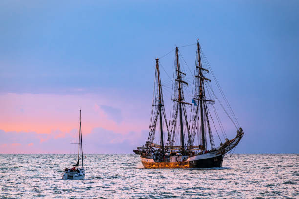 istock Windjammer on the Baltic Sea in Warnemuende, Germany 1246969995
