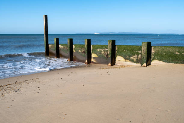 Southbourne Beach on a Sunny Day stock photo