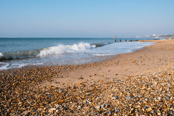 Southbourne Beach on a Sunny Day stock photo