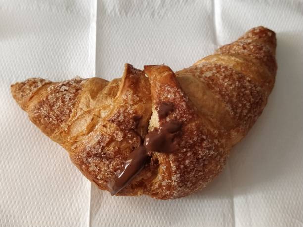 istock Chocolate Croissant close-up 1246984474
