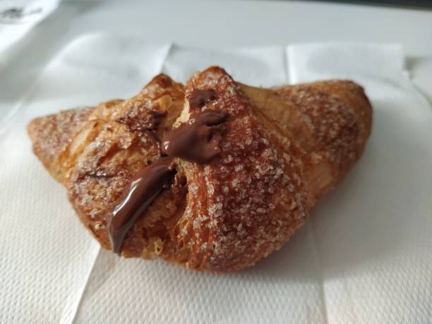 istock Chocolate Croissant close-up 1246984575