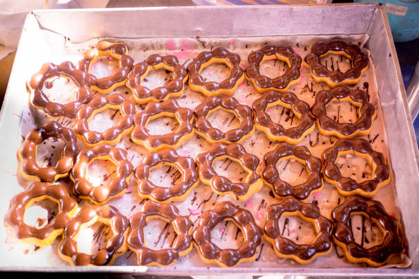 istock The plate full of donuts 1247002072