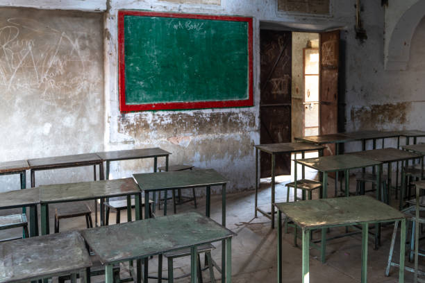 The school in old indian house
