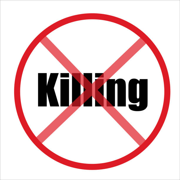 istock No Killing red sign symbolizing the need to stop prejudice and discrimination. 1247008840
