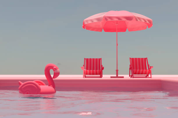 istock Summer Holiday Villa with Swimming Pool, Self Isolation 1247011700