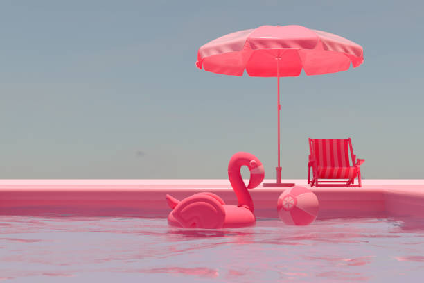 istock Summer Holiday Villa with Swimming Pool, Self Isolation 1247011718