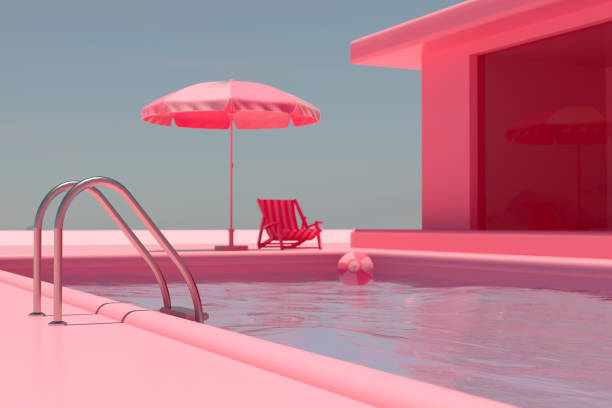 istock Summer Holiday Villa with Swimming Pool, Self Isolation 1247011739