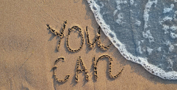 istock The words you can written on sand background. 1247014306