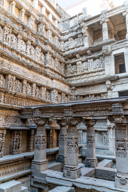 istock The rani ki vav old well in India 1247014859