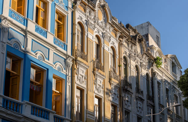 istock Buildings in colonial style from Recife downtown 1247030757