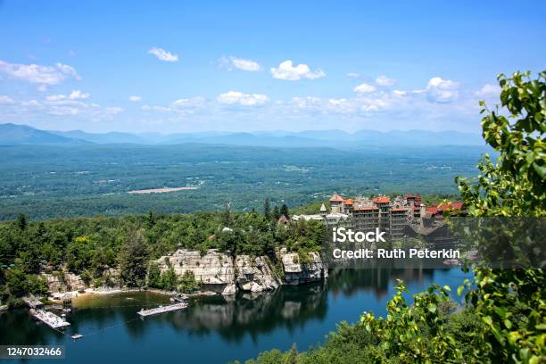 Mohonk Mountain House In Upstate New York Stock Photo - Download Image Now - New York State, New Paltz, Catskill Mountains