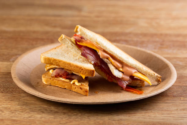 istock toast bread sandwich with bacon, cheese and cream sauce 1247032470