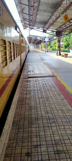istock Train at the guruvayur railway station 1247032545