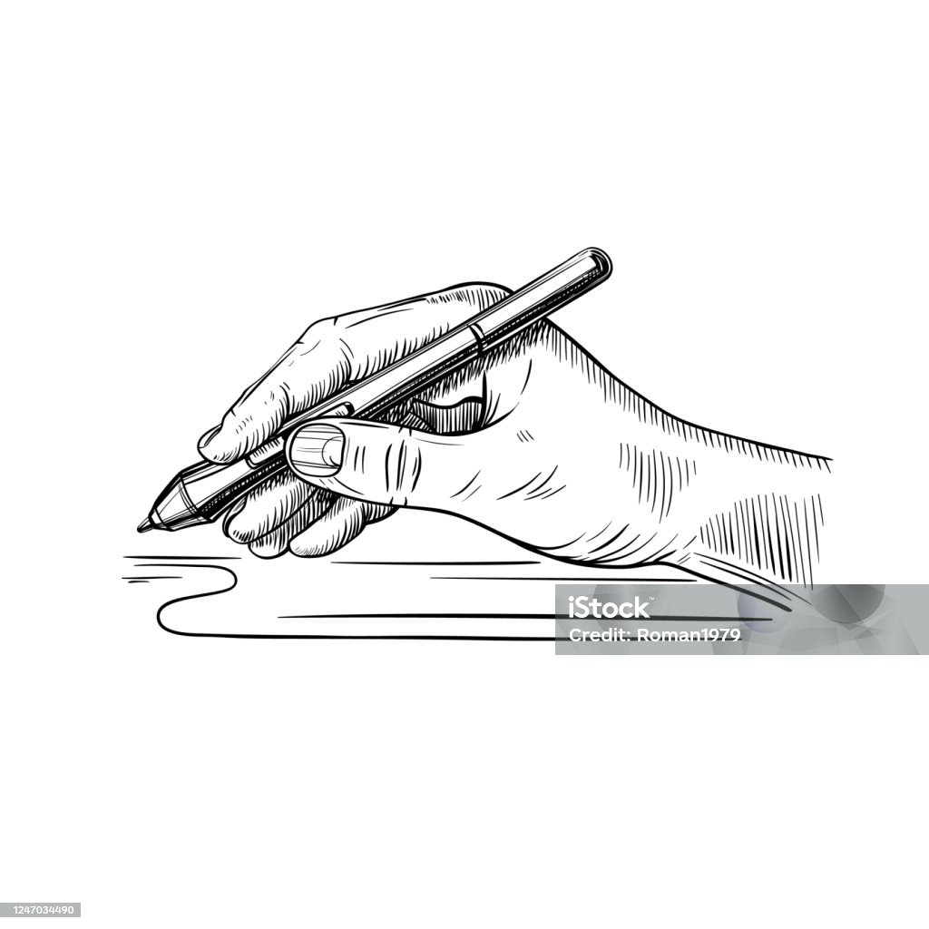 Ilustración de Mano Sostiene El Lápiz Para Dibujar En La Tableta Gráfica y más Vectores Libres de Derechos de Dibujar - iStock Ilustración de Mano Sostiene El Lápiz Para Dibujar En La Tableta Gráfica y más Vectores Libres de Derechos de Dibujar - iStock