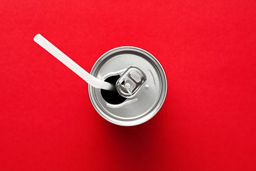 Kwidzyn, Poland - March 13, 2014: Can of Coca-Cola Zero drink on ice. Coca-Cola Zero is low-calorie kind of Coca-Cola produced by Coca-Cola Company. Coca-Cola Zero was introduced in 2005