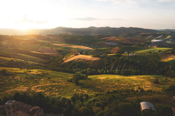 istock Italy - Marche landscape aerial view 1247044386