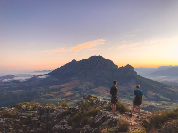 recompensa da cúpula de dois corredores - stellenbosch - fotografias e filmes do acervo