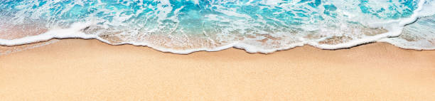 Seashore In Top View - Beach Summer Background