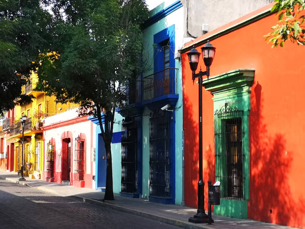 istock Vibrant street facades in Oaxaca 1247048112